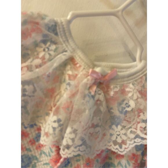 Sweet treasure romper 0/3m pink blue new Made in USA - Picture 4 of 5